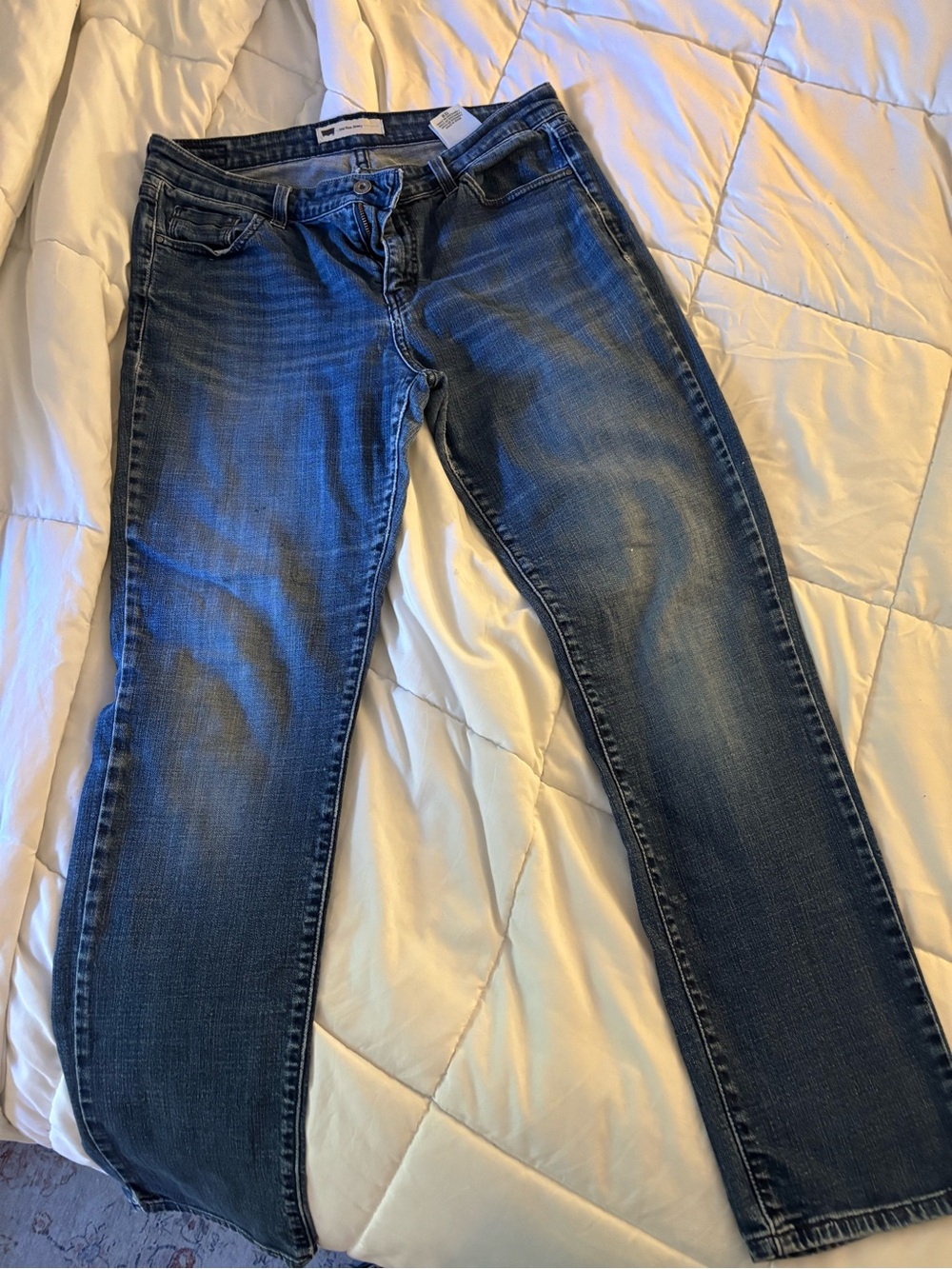 Levi’s Vintage Women's Straight-Leg Jeans in Dark Blue Denim
